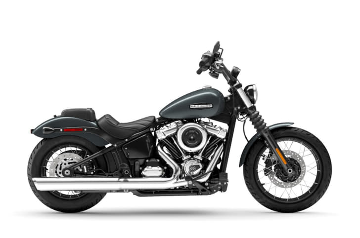 Harley Davidson Street Bob right side shot purple